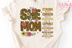 She Is Mom Bible Verse PNG, Christian Mom Sublimation Design Product Image 5