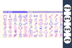 Minimal Kitchen Cooking Icons Svg Bundle Set Product Image 1