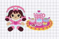 Rag Doll Tea Party 3D SVG Product Image 3