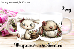 Funny easter animal Sublimation | mug Print Product Image 1