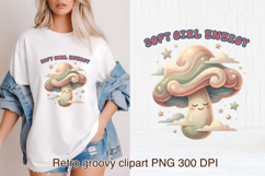Cute Psychedelic Mushroom Clipart | Groovy Mushroom PNG Product Image 1