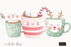 Cute Christmas Mug Clipart | Christmas PNG Product Image 1