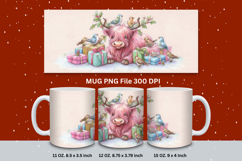 Christmas Mug Snowflakes Winter Mug Snowman Sublimation_109 Product Image 1