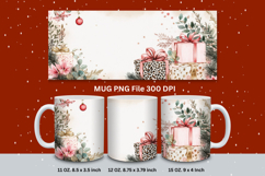 Christmas Mug Snowflakes Winter Mug Snowman Sublimation_110 Product Image 1