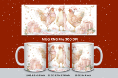 Christmas Mug Snowflakes Winter Mug Snowman Sublimation_117 Product Image 1