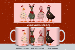 Christmas Mug Snowflakes Winter Mug Snowman Sublimation_121 Product Image 1
