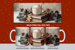 Christmas Mug Snowflakes Winter Mug Snowman Sublimation_129 Product Image 1