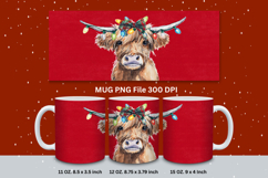 Christmas Mug Snowflakes Winter Mug Snowman Sublimation_133 Product Image 1