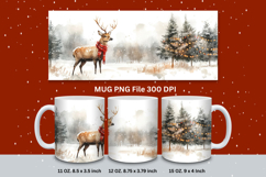 Christmas Mug Snowflakes Winter Mug Snowman Sublimation_139 Product Image 1