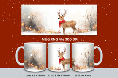 Christmas Mug Snowflakes Winter Mug Snowman Sublimation_140 Product Image 1