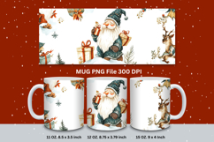 Christmas Mug Snowflakes Winter Mug Snowman Sublimation_141 Product Image 1