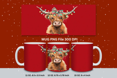 Christmas Mug Snowflakes Winter Mug Snowman Sublimation_142 Product Image 1