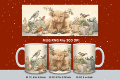 Christmas Mug Snowflakes Winter Mug Snowman Sublimation_143 Product Image 1