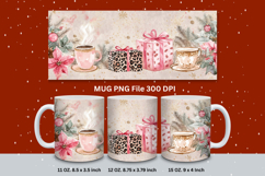 Christmas Mug Snowflakes Winter Mug Snowman Sublimation_146 Product Image 1