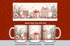 Christmas Mug Snowflakes Winter Mug Snowman Sublimation_148 Product Image 1