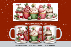 Christmas Mug Snowflakes Winter Mug Snowman Sublimation_149 Product Image 1