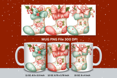 Christmas Mug Snowflakes Winter Mug Snowman Sublimation_151 Product Image 1