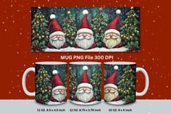 Christmas Mug Snowflakes Winter Mug Snowman Sublimation_152 Product Image 1