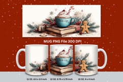Christmas Mug Snowflakes Winter Mug Snowman Sublimation_154 Product Image 1