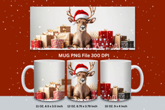 Christmas Mug Snowflakes Winter Mug Snowman Sublimation_157 Product Image 1