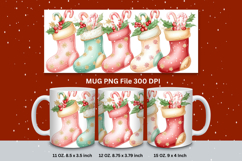 Christmas Mug Snowflakes Winter Mug Snowman Sublimation_159 Product Image 1