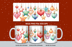 Christmas Mug Snowflakes Winter Mug Snowman Sublimation_160 Product Image 1