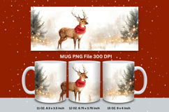 Christmas Mug Snowflakes Winter Mug Snowman Sublimation_161 Product Image 1