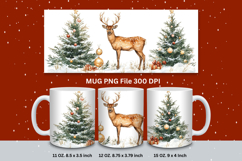 Christmas Mug Snowflakes Winter Mug Snowman Sublimation_164 Product Image 1