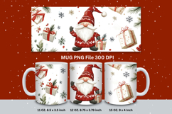 Christmas Mug Snowflakes Winter Mug Snowman Sublimation_171 Product Image 1