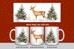 Christmas Mug Snowflakes Winter Mug Snowman Sublimation_173 Product Image 1
