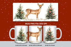 Christmas Mug Snowflakes Winter Mug Snowman Sublimation_174 Product Image 1