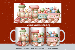 Christmas Mug Snowflakes Winter Mug Snowman Sublimation_177 Product Image 1