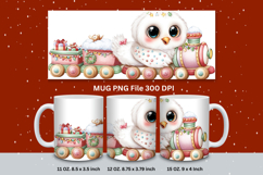 Christmas Mug Snowflakes Winter Mug Snowman Sublimation_179 Product Image 1
