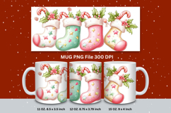 Christmas Mug Snowflakes Winter Mug Snowman Sublimation_180 Product Image 1