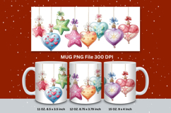 Christmas Mug Snowflakes Winter Mug Snowman Sublimation_181 Product Image 1