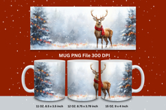 Christmas Mug Snowflakes Winter Mug Snowman Sublimation_182 Product Image 1