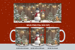 Christmas Mug Snowflakes Winter Mug Snowman Sublimation_19 Product Image 1