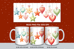Christmas Mug Snowflakes Winter Mug Snowman Sublimation_190 Product Image 1