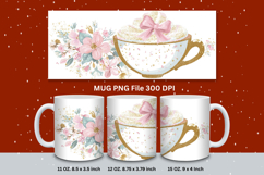 Christmas Mug Snowflakes Winter Mug Snowman Sublimation_195 Product Image 1