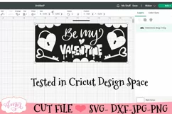 Be my Valentine Mug Wrap SVG for 12oz mugs infusible ink Product Image 3