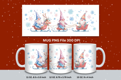 Christmas Mug Snowflakes Winter Mug Snowman Sublimation_20 Product Image 1