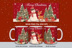 Christmas Mug Snowflakes Winter Mug Snowman Sublimation_203 Product Image 1