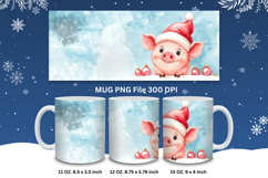 Christmas Mug Snowflakes Winter Mug Snowman Sublimation_211 Product Image 1
