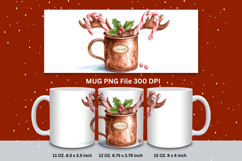 Christmas Mug Snowflakes Winter Mug Snowman Sublimation_36 Product Image 1