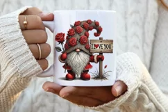 Valentine Day Gnomes, Valentine's Day I love you gnomes png Product Image 2
