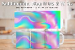 12 Variations Mug Wrap Sublimation Design hologram color Product Image 3