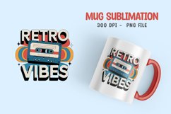 Retro vibes t-shirt sublimation design png Product Image 1