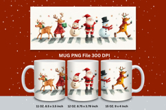 Christmas Mug Snowflakes Winter Mug Snowman Sublimation_40 Product Image 1