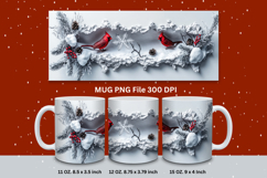 Christmas Mug Snowflakes Winter Mug Snowman Sublimation_46 Product Image 1
