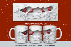 Christmas Mug Snowflakes Winter Mug Snowman Sublimation_47 Product Image 1